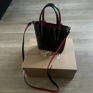 Christain Louboutin Black Pointy Cross bag